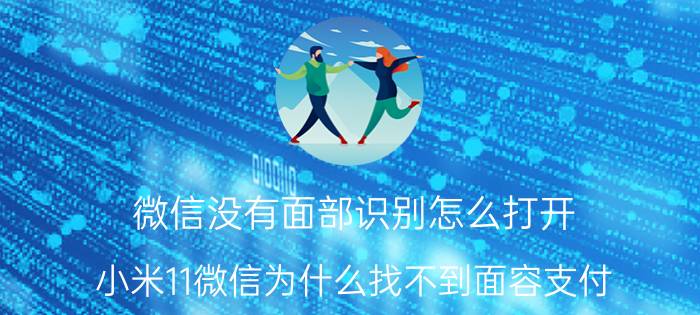 微信没有面部识别怎么打开 小米11微信为什么找不到面容支付？